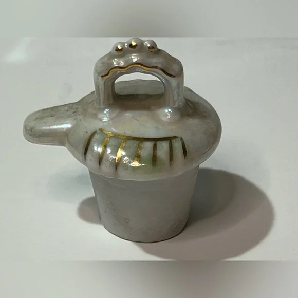 Lustreware 1950s Iridescent German Lusterware Porcelain Vinegar Decanter 2895 - Picture 12 of 14